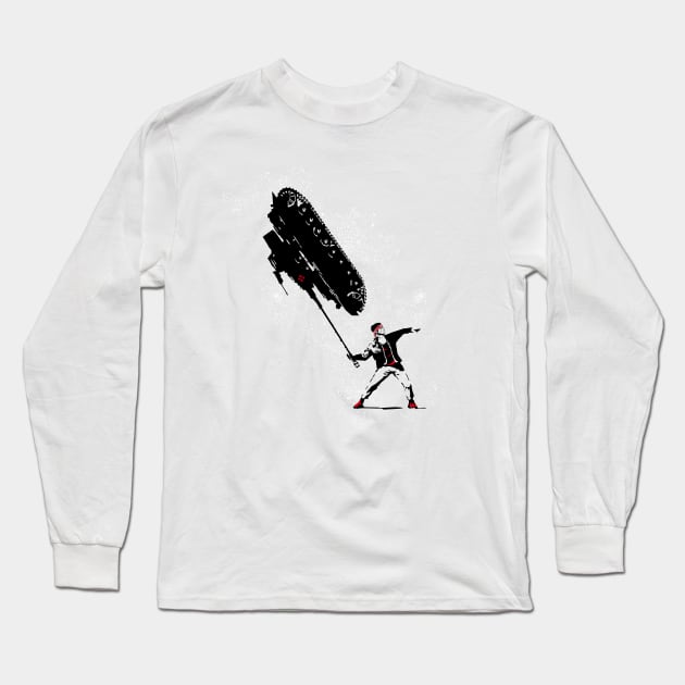 Tank thrower Long Sleeve T-Shirt by Eruparo